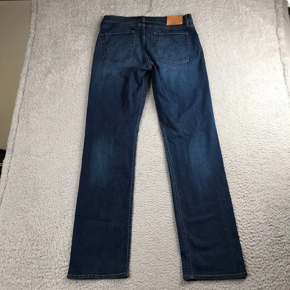 Tecovas Slim Jean Mens 34 (33x34) Medium Blue Handcrafted Western Cowboy Denim